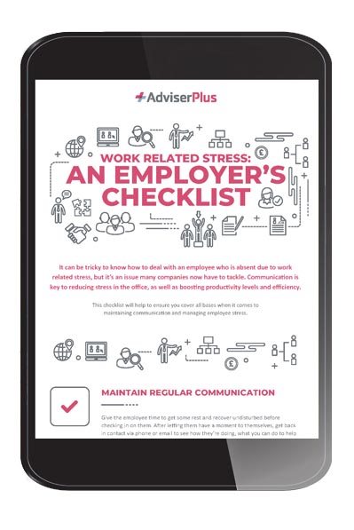 employer checklist for work related stress