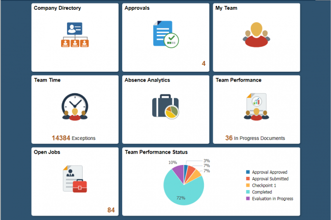 PeopleSoft v 9.2 screenshot