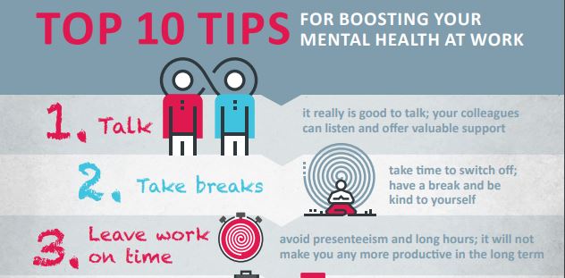 Tips for boosting mental health at work