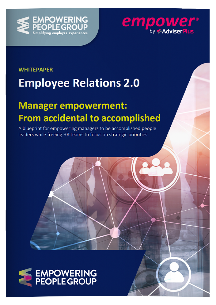 Employee relations 2.0 Manager empowerment whitepaper