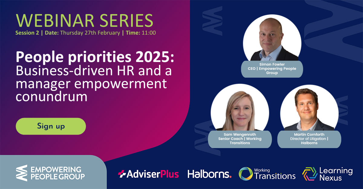 Webinar: People priorities 2025 business-driven HR and a manager empowerment conundrum