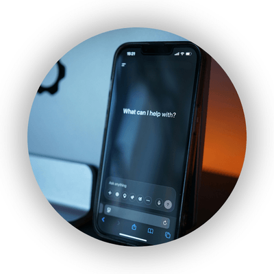 AI app on a smartphone